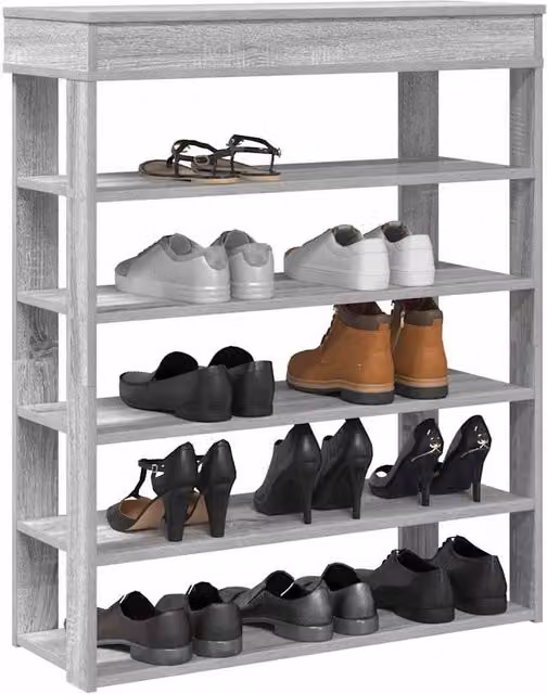 Berkfield Home Grey Sonoma Shoe Rack, W/D/H: 80 x 30 x 98 cm – 1