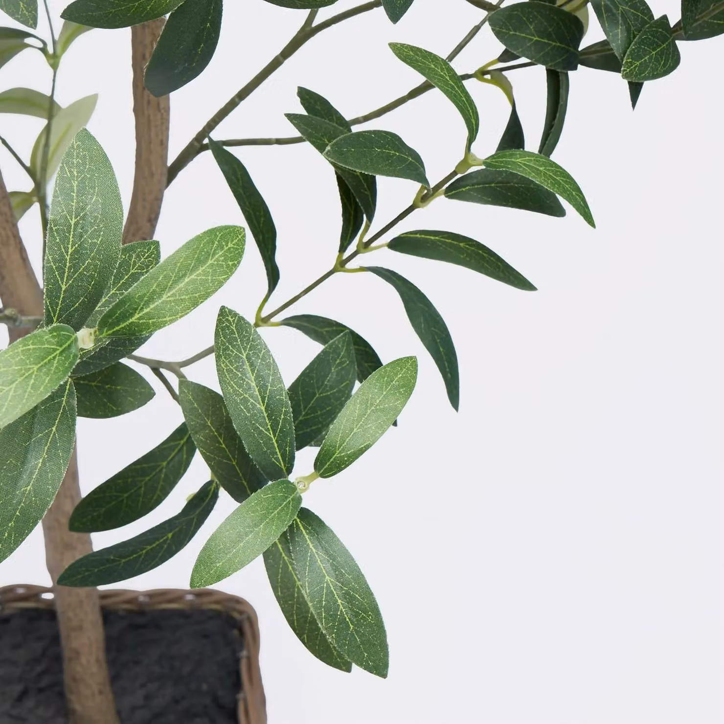 OHS Artificial Green Olive Tree in Pot, Height: 110 cm – 3