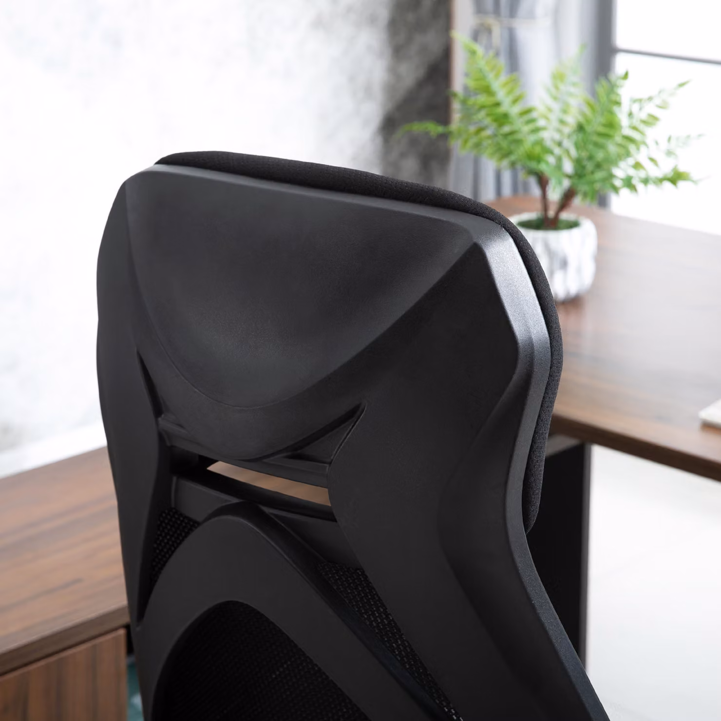 Vinsetto Black Executive Home Office Chair with Headrest, Footrest and Adjustable Lumbar Support – 8