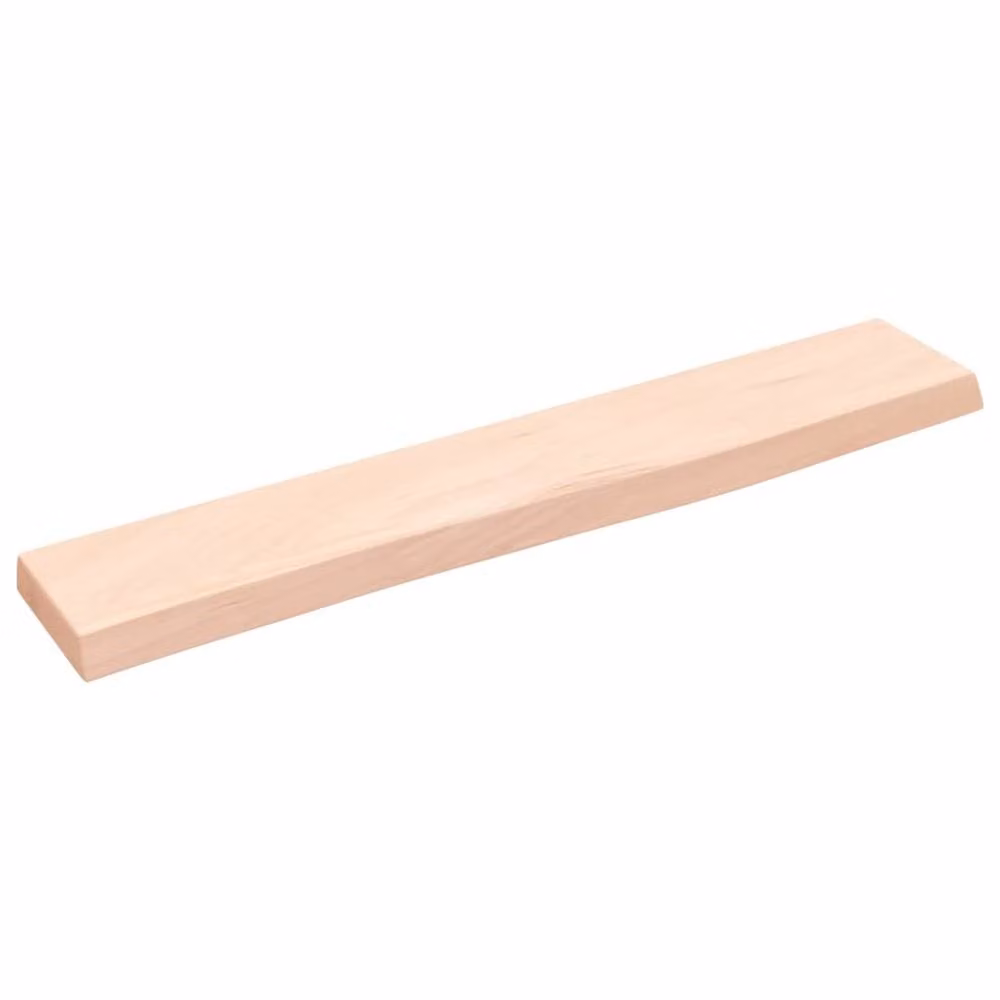 Berkfield Home Wall Mounted Rustic Oak Shelf in Natural, W/D/H: 60 x 10 x 2 cm – 2