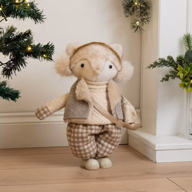 Scottish Everlastings Ltd Plush Fox in Beige, Height: 40 cm