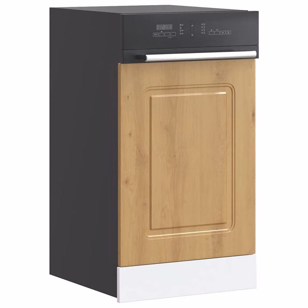 Berkfield Home Kalmar Artisan Oak Decorative Dishwasher Panel, Brown, W: 45 cm, D: 1.5 cm, H: 67 cm – 2