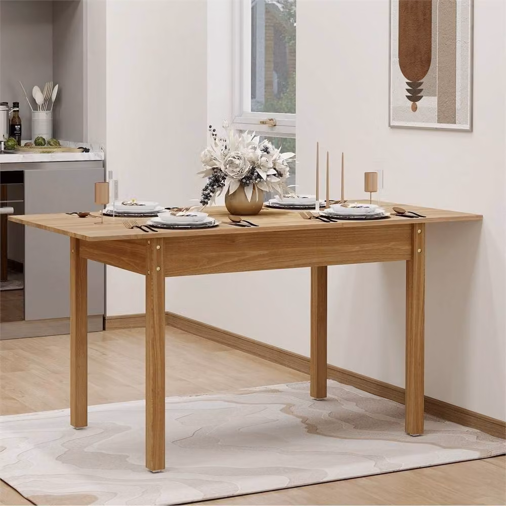 Havendro Modern Extendable Rectangular Dining Table in Brown – 2