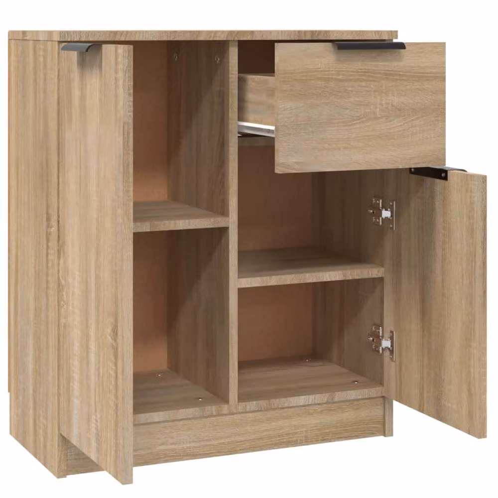 Berkfield Home Sonoma Oak Sideboard in Light Tan Beige, W/D/H: 60 x 30 x 70 cm – 2