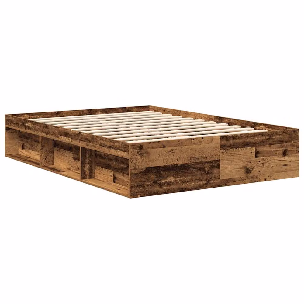 Berkfield Home Bed Frame in Old Wood Brown, Engineered Wood, 160 x 200 cm – 3