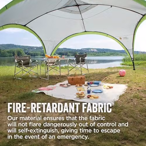 Coleman Event Shelter M Gazebo in White with UPF 50+ Sun Protection, W: 305 cm, D: 305 cm, H: 218 cm – 4
