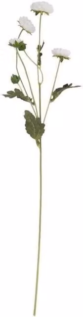 KDMD Buckingham White Spray Chrysanthemum Floral Decoration, 2 Pack