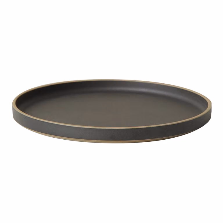 Hasami Porcelain Black Extra-Large Dinner Plate