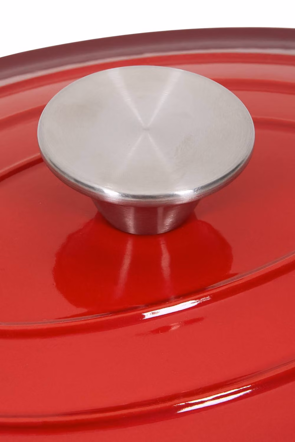 Garden Sanctuary Enamelled Cast Iron Dutch Oven Pot in Red – 3
