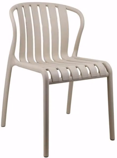 Lemon Pavilion Axis Putty Chair in Beige Plastic, W51 x D54 x H79 cm
