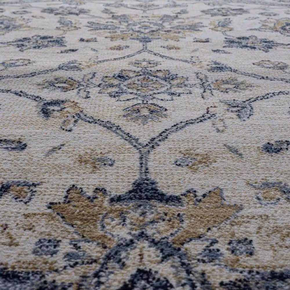 The Rug Shop UK Cream Traditional Floral Machine Woven Area Rug, W: 160 cm, L: 230 cm – 2
