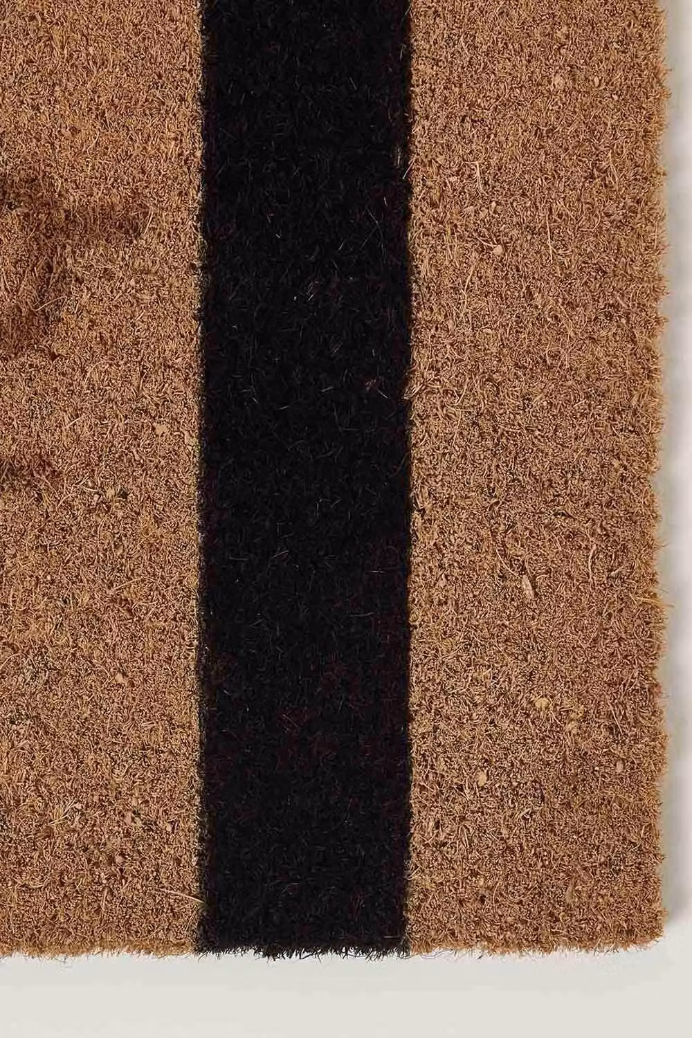 Homescapes Stripe Hello Coir Doormat, Beige, W/D: 60 x 40 cm – 2