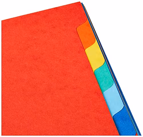 Exacompta Forever Collection 12 Position Multicoloured Recycled Dividers for A4 Documents, 220gsm – 2