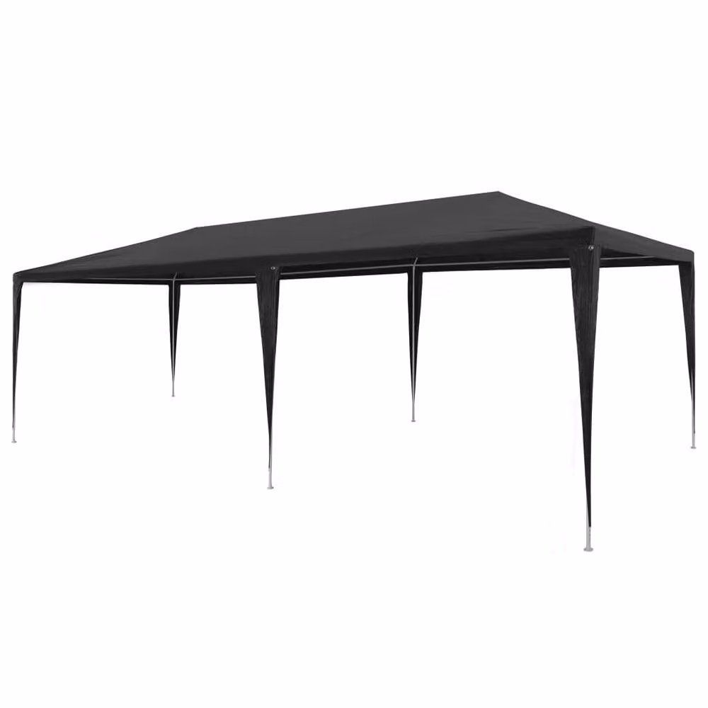Berkfield Home Party Tent in Anthracite Black, W: 6 m, D: 3 m, H: 2.55 m – 2