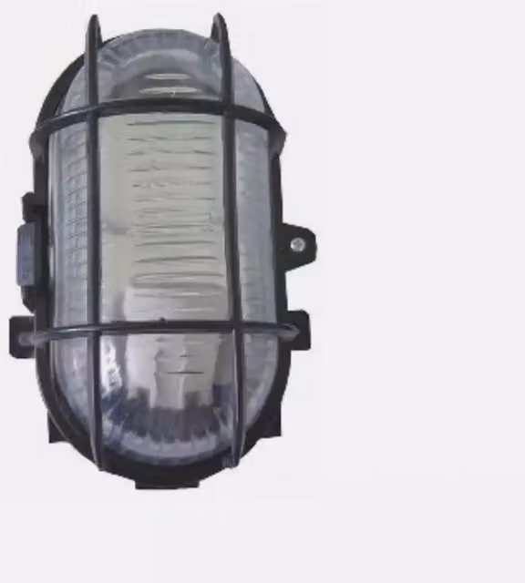 Garden Mile Grey Outdoor Oval Bulkhead Bollard Light