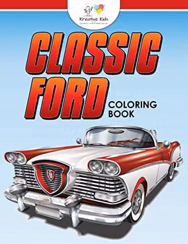 Classic Ford Colouring Book by Traudl Whlke, Multicolour Paper Edition
