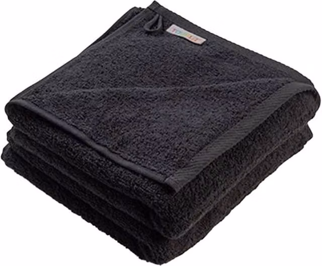 ARTG Fashion Black Cotton Terrycloth Hand Towel