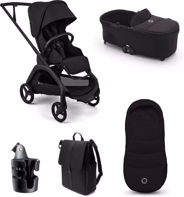 Bugaboo Dragonfly Plus Essential Pushchair Bundle in Black (5 Pieces)