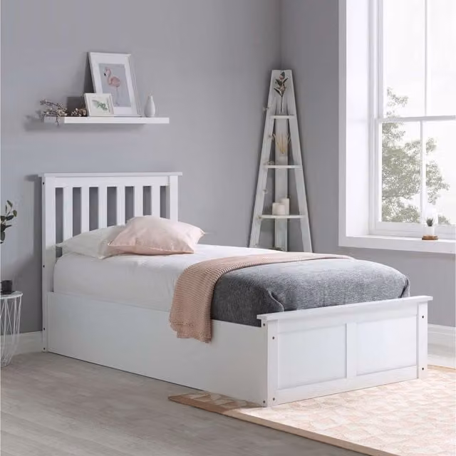 Birlea Phoenix Ottoman Bed in White