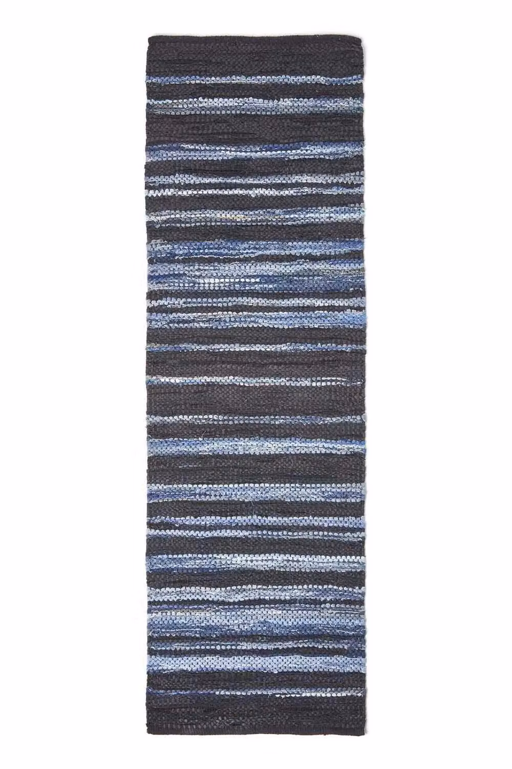 Homescapes Texas Woven Striped Blue Hallway Runner, W/D/H: 66 x 200 cm – 2