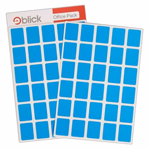 Blick Blue Self Adhesive Rectangular Paper Labels, 960 Pack, W: 1.9 cm, H: 2.5 cm – 1