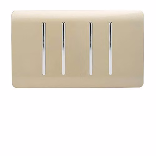 Trendi Modern Gold/Brass Flush Plate Switch
