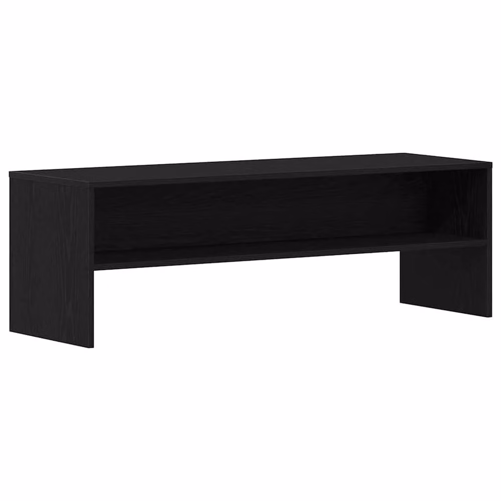Berkfield Home Black Oak TV Cabinet in Matt MDF, W/D/H: 120 x 40 x 40 cm – 3