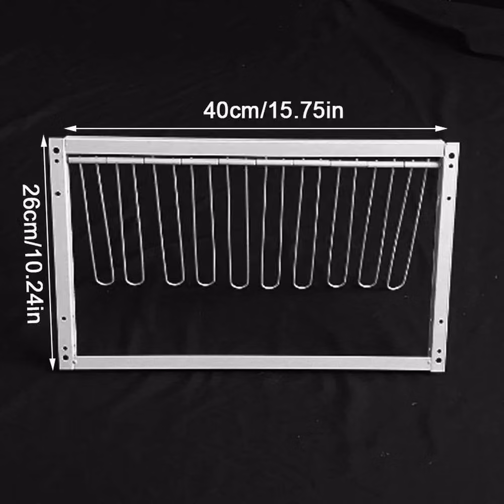 KORVIXA Removable Pigeon Loft Entrance Trap Door in Silver, W/H: 52 x 5.2 cm – 2