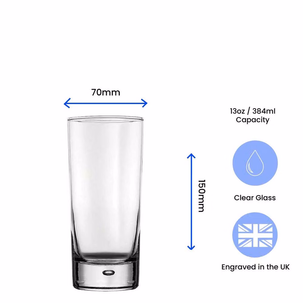 Uniqueful Personalised You and Me Together Forever Engraved Cocktail Hiball Glass in Clear – 2