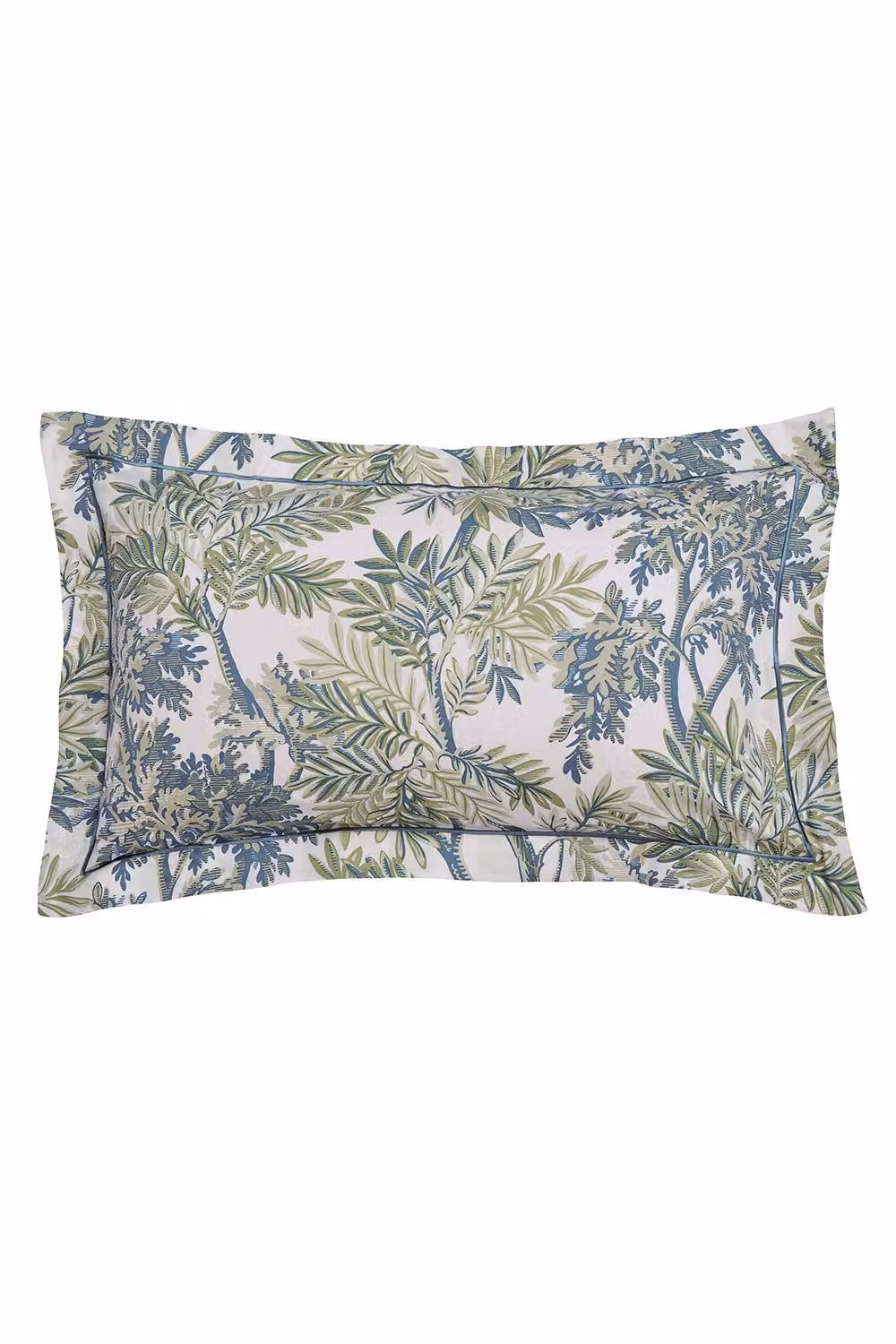 Sanderson Tapestry Tree Blue Cotton Double Duvet Cover and Pillowcase Set, W: 140 cm, L: 200 cm – 3