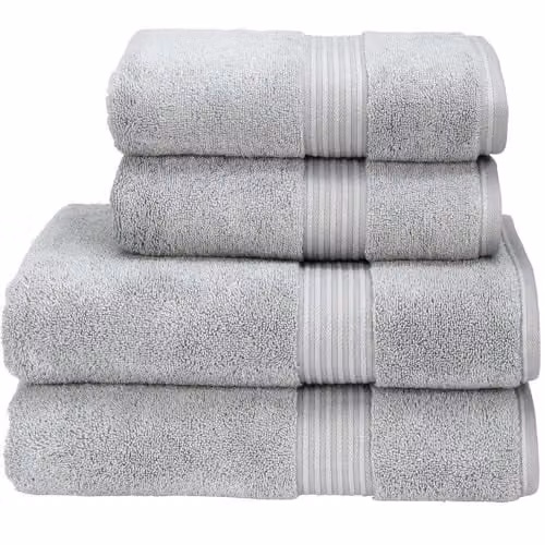 Christy Supreme Hygro Luxury Cotton Bath Sheet in Silver and Multicolour