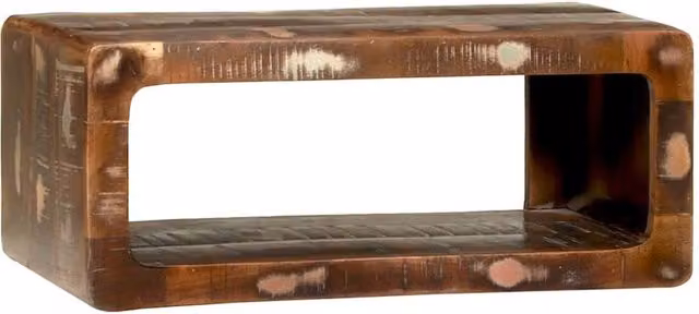 Berkfield Home Brown Reclaimed Solid Wood Industrial TV Cabinet, W/D/H: 60 x 30 x 25 cm