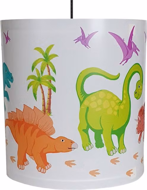 My Home Dino Dinosaur Light Shade in White and Multicolour