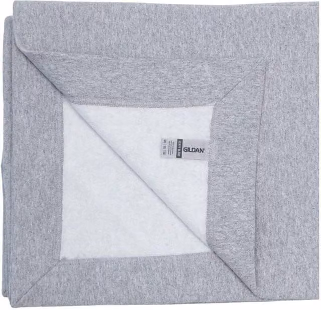 Gildan Heavy Blend Unisex Fleece Stadium Blanket in Grey