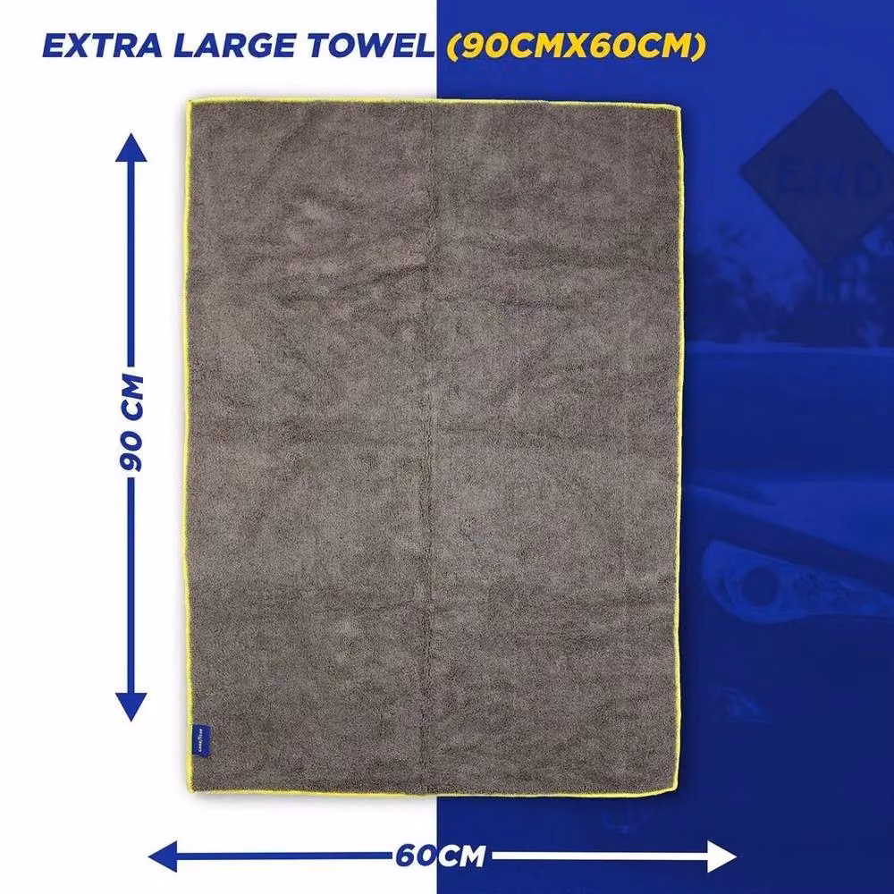 NESTLUNE Luxury Large Microfibre Car Drying Towel in Dark Grey – 3