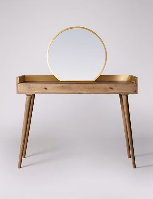 Swoon Fresco Modern Mango Wood Dressing Table in Brown
