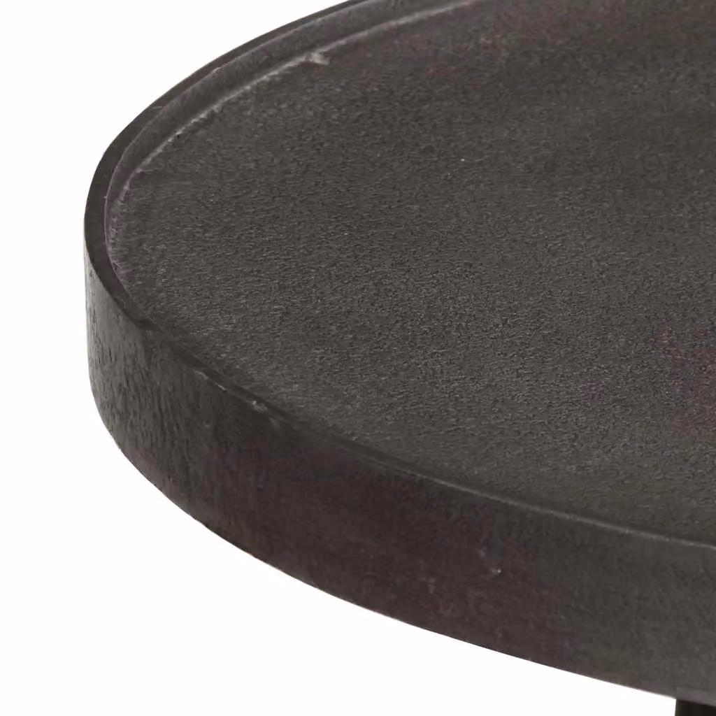 Berkfield Home Set of 2 Black Round Nested Coffee Tables in Matt Engineered Wood – 2