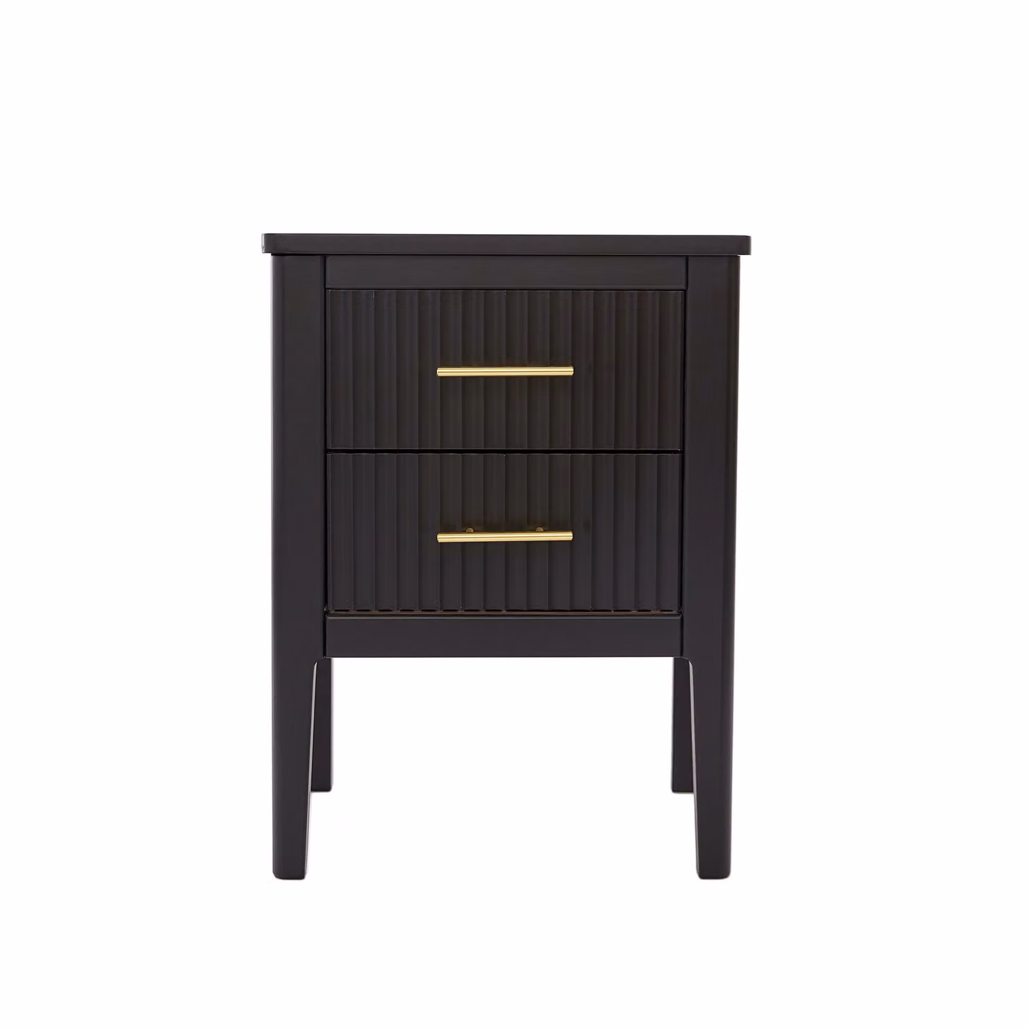 Cabinet Bits Palau 2 Drawer Bedside Table in Black – 2