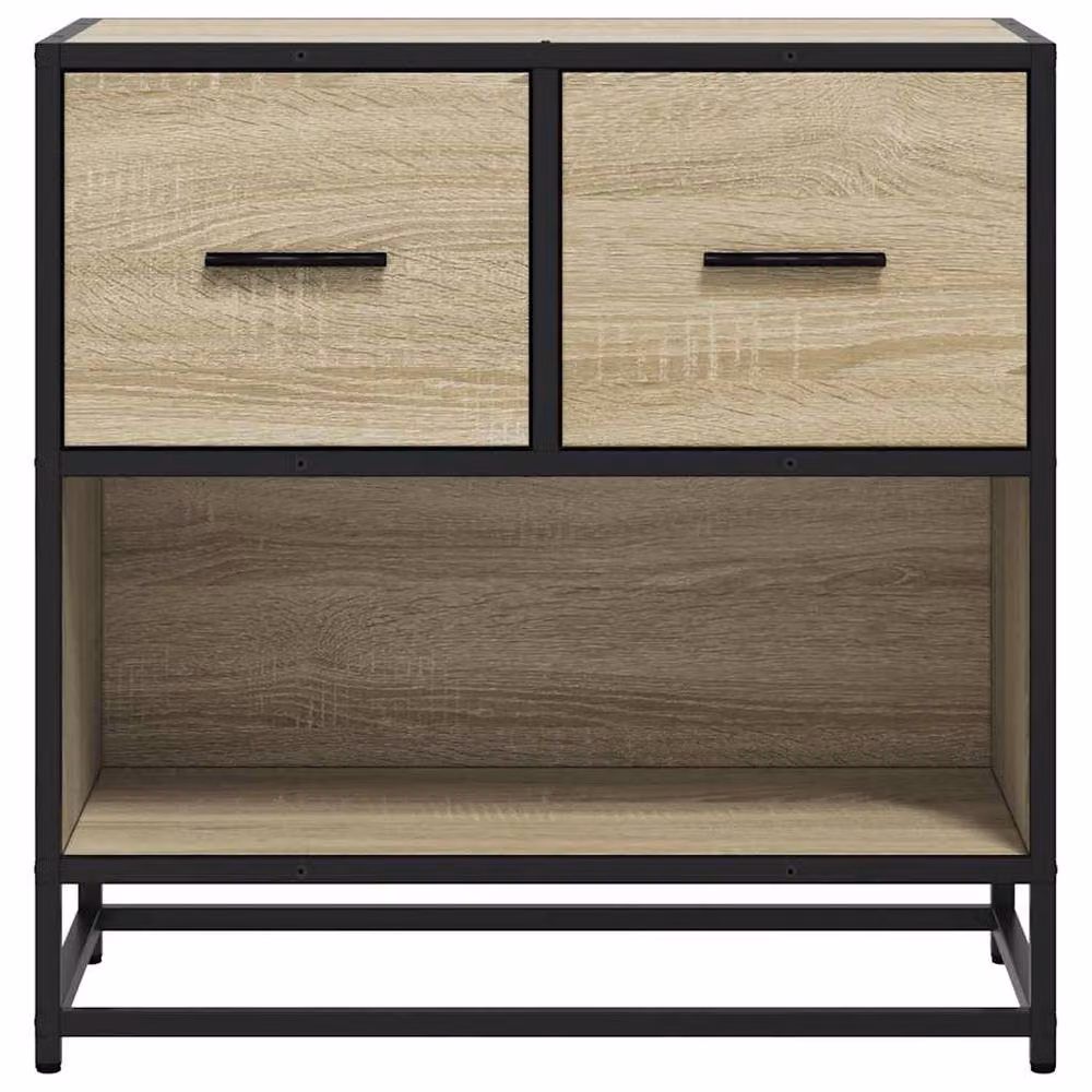 Berkfield Home Bedside Cabinet in Sonoma Oak Light Brown, W/D/H: 60 x 31 x 60 cm – 4