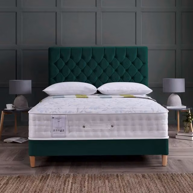 Rest Relax Ivy 1000 Hybrid Aloe Vera Memory Mattress, White, W/D/H: 180 x 200 x 25 cm – 1