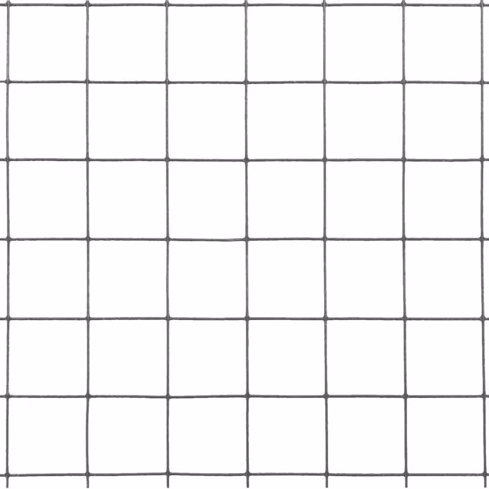 Berkfield Home Sturdy Steel Chicken Wire Fence with PVC Coating, Grey, 25 x 0.5 m – 3