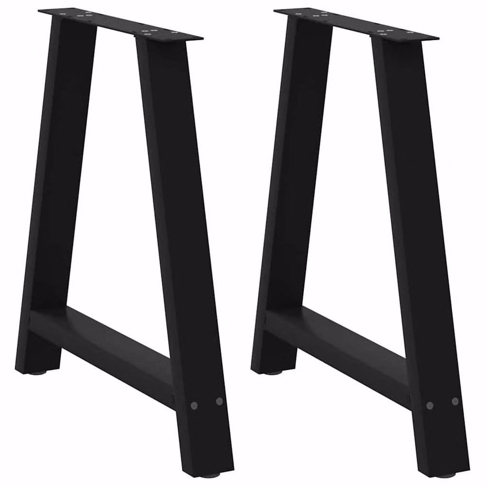 Berkfield Home Modern A-Shaped Coffee Table Legs, 2 Pieces, Black Steel – 2
