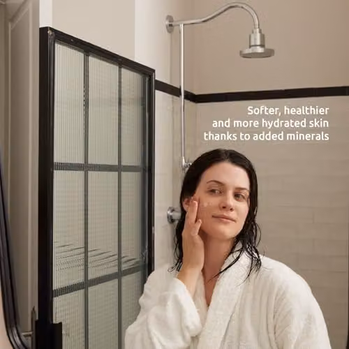 Tappwater ShowerPro Rain Replacement Shower Head Cartridge and Filter in Silver with KDF-55 and SMR Technology for Limescale Reduction – 2