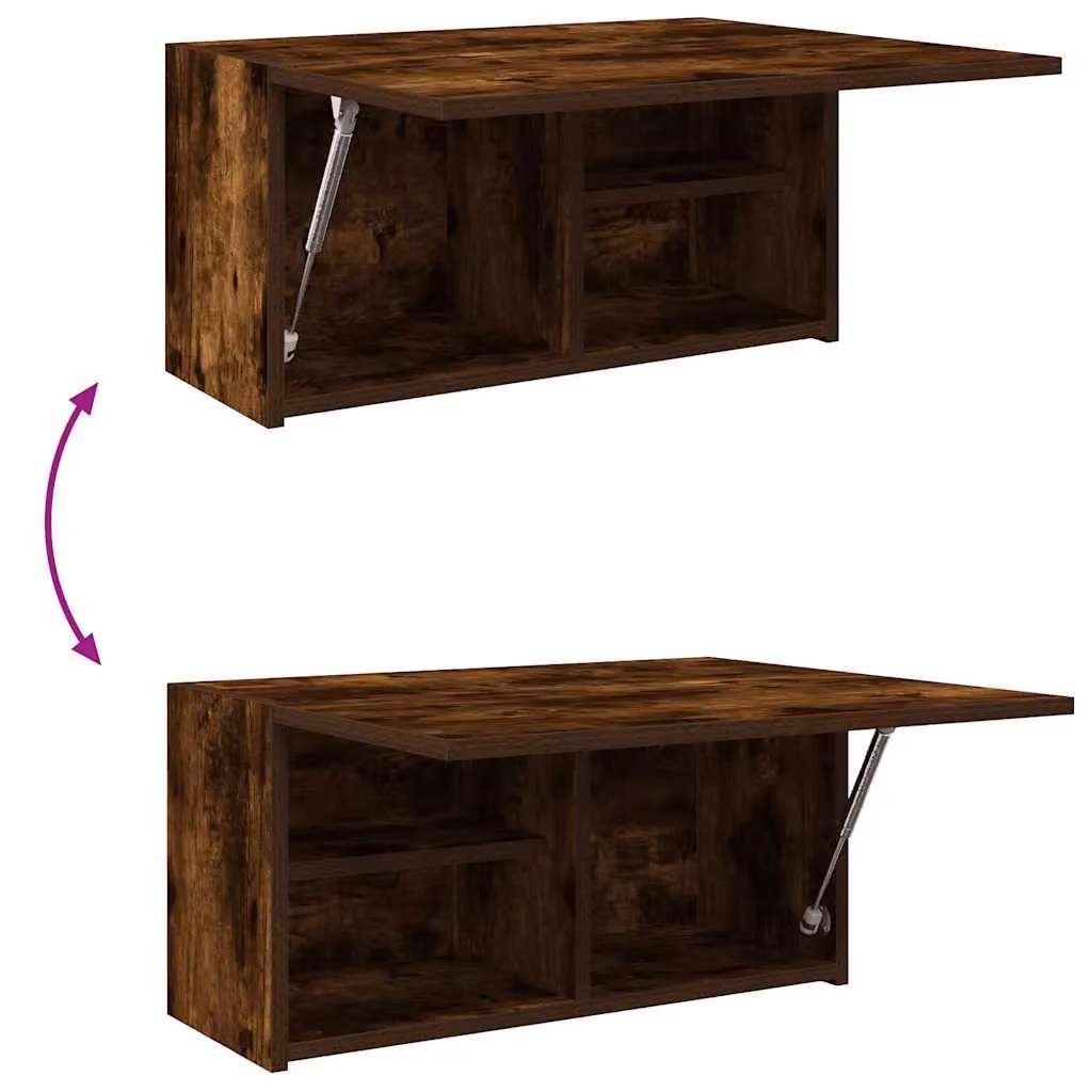 Berkfield Home Smoked Oak Bathroom Wall Cabinet, Brown, W/D/H: 60 x 25 x 30 cm – 5