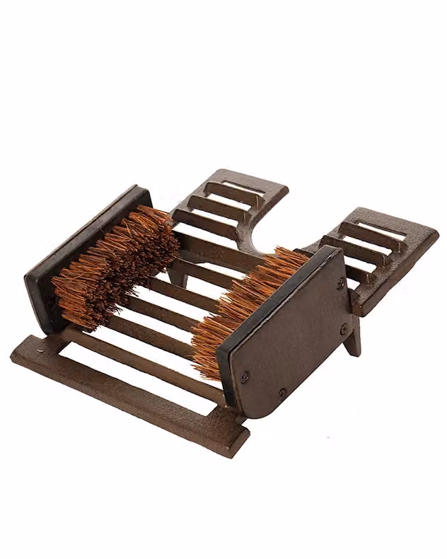 Dibor Cast Iron Outdoor Garden Boot Brush and Scraper in Brown, Medium – 2