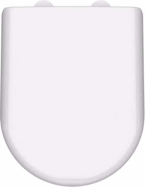 Balterley D-Shaped Soft Close Gloss White Toilet Seat