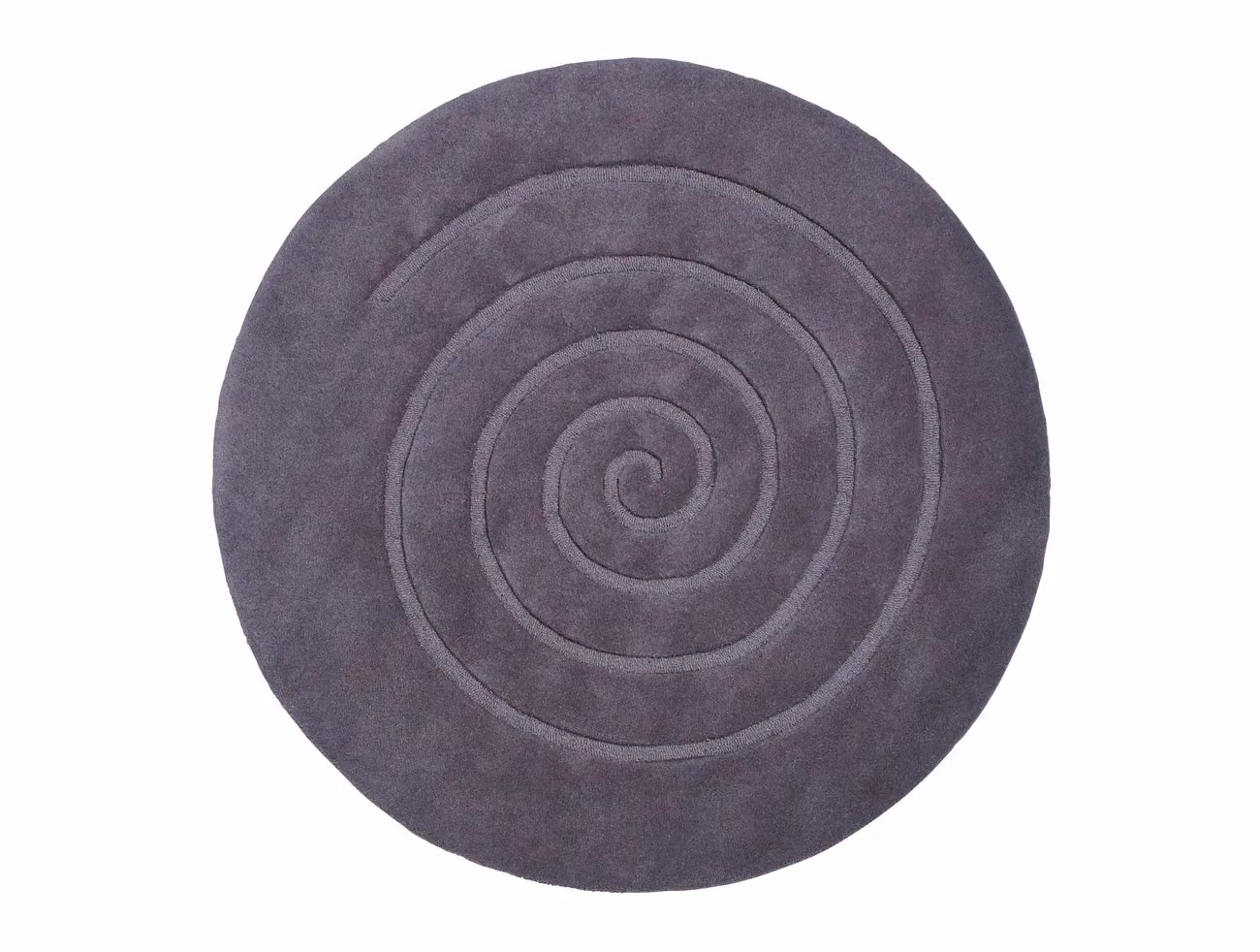 The Rug Shop UK Grey Handmade Geometric Round Wool Rug, Diameter: 180 cm – 2
