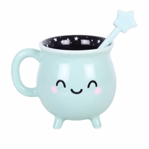 Something Different Wholesale Green Ceramic Cauldron Mug