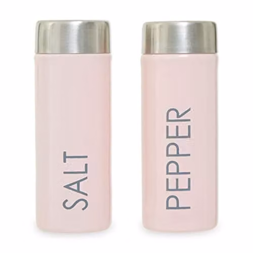 Orsina Liberty Enamel Salt and Pepper Set in Pink – 1