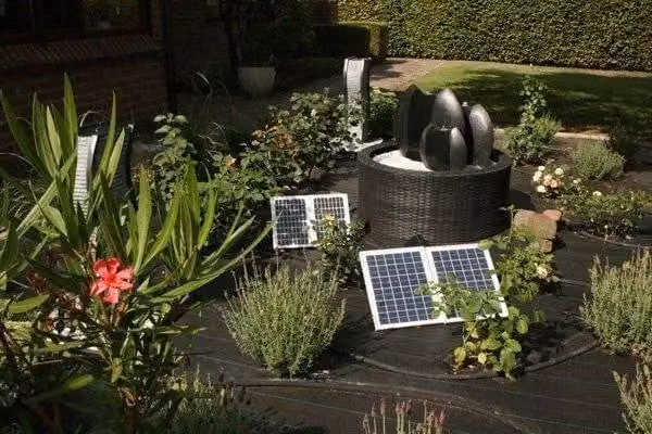 Primrose Solar Powered Water Pump Kit with Lights, Black, 800LPH – 3